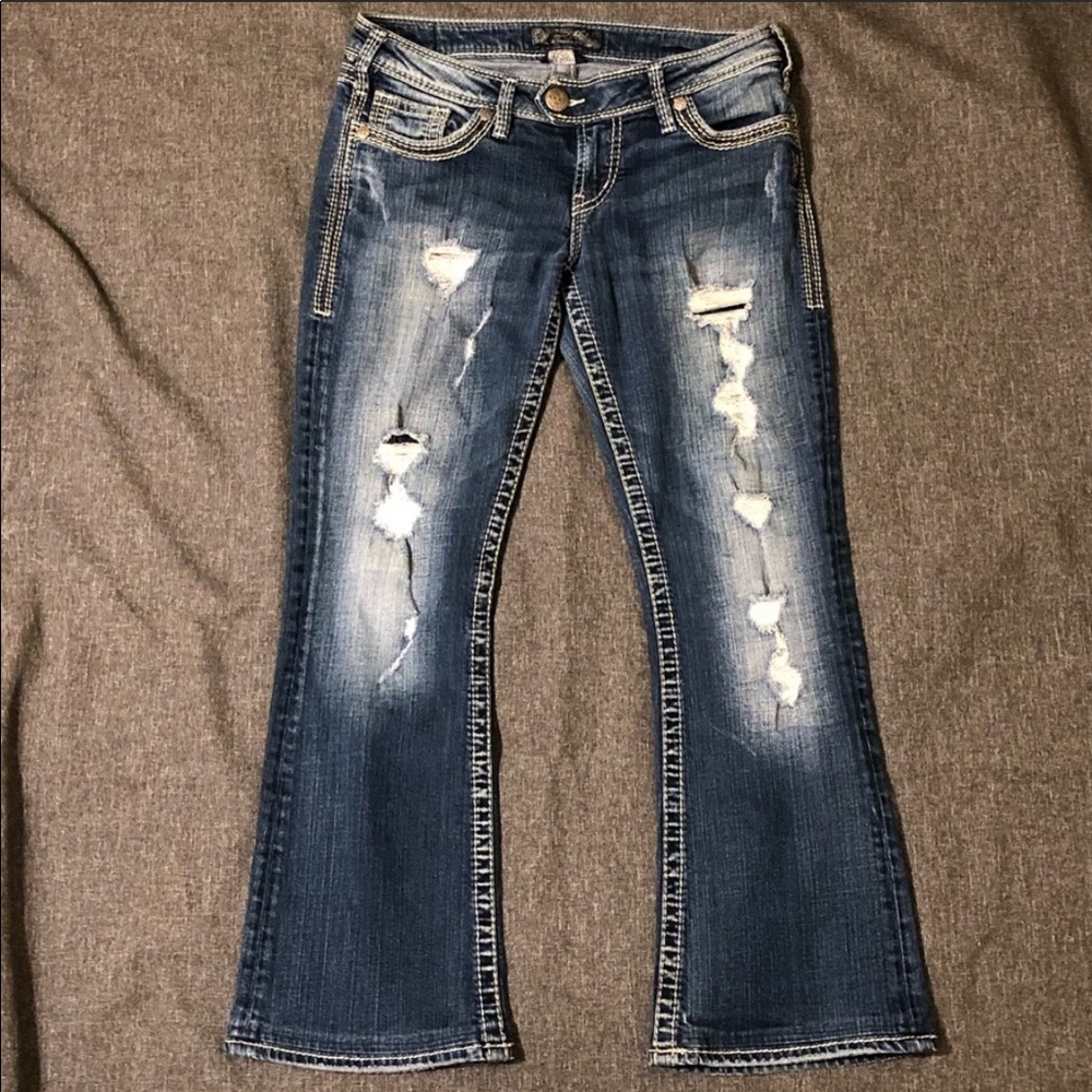 Silver jeans